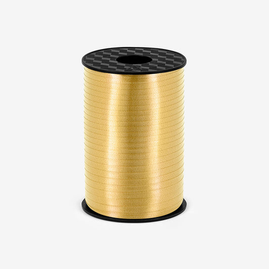 Rouleau de bolduc ficelle à ballons doré pour deco de fete