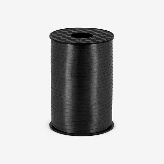 Rouleau de bolduc ficelle à ballons noir pour deco de fete