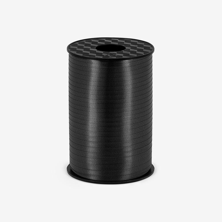 Rouleau de bolduc ficelle à ballons noir pour deco de fete