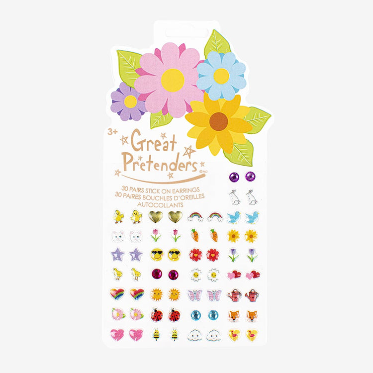 Boucles d'oreille autocollante paques à offrir en cadeau anniversaire