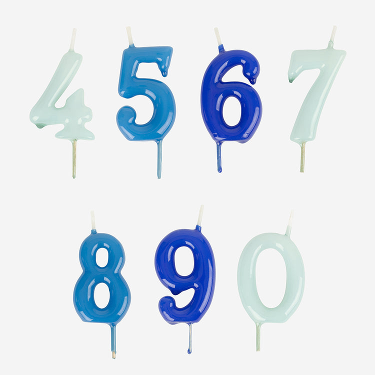 Bougies d anniversaire bleu divers : deco gateau anniversaire garcon