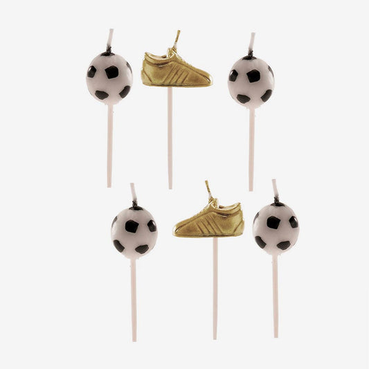 Bougies foot pour decoration gateau anniversaire garçon foot