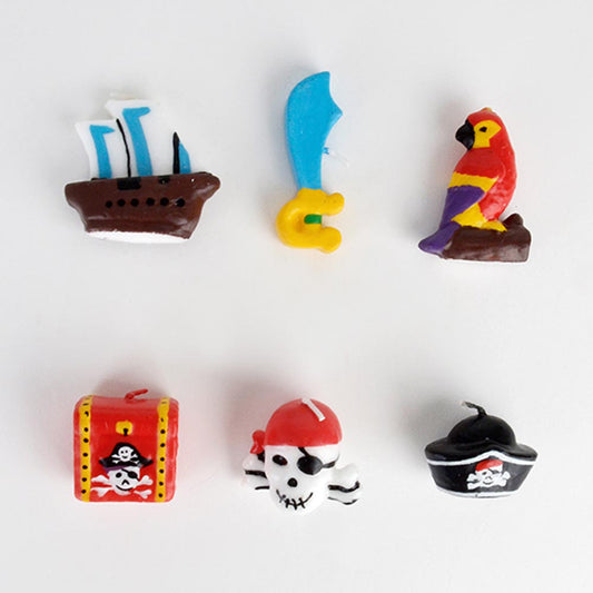 Bougies anniversaire enfant : bougies pirate pour gateau d'anniversaire pirate