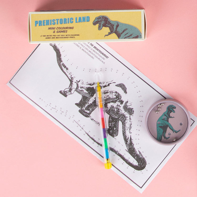 Petits jeux pochettes cadeaux anniversaire dinosaure