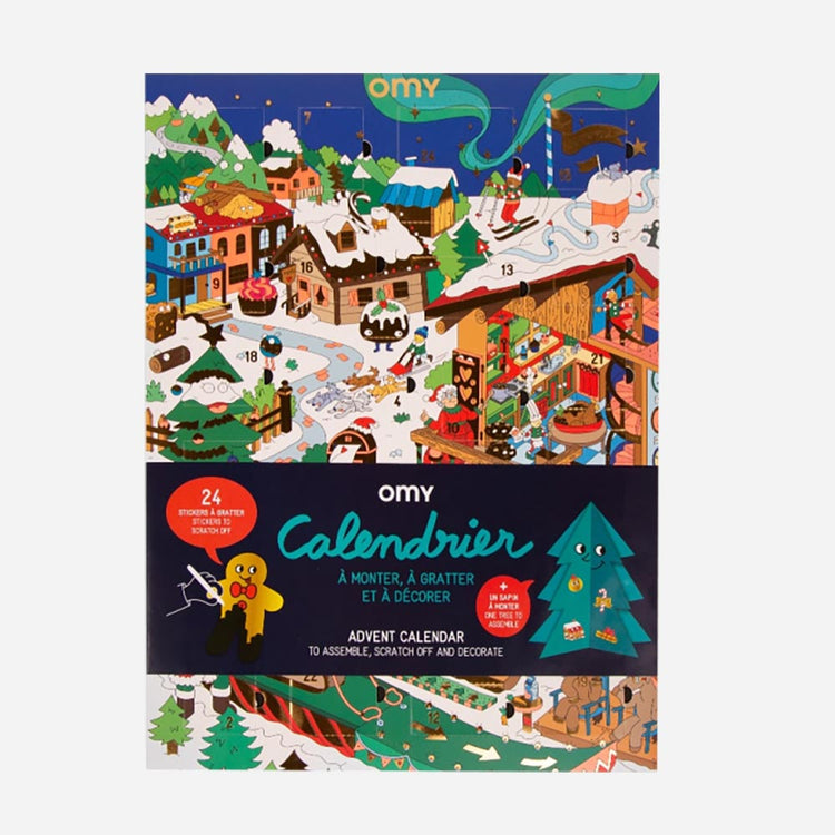 Idee cadeau de noel enfant original : calendrier de l'avent à gratter