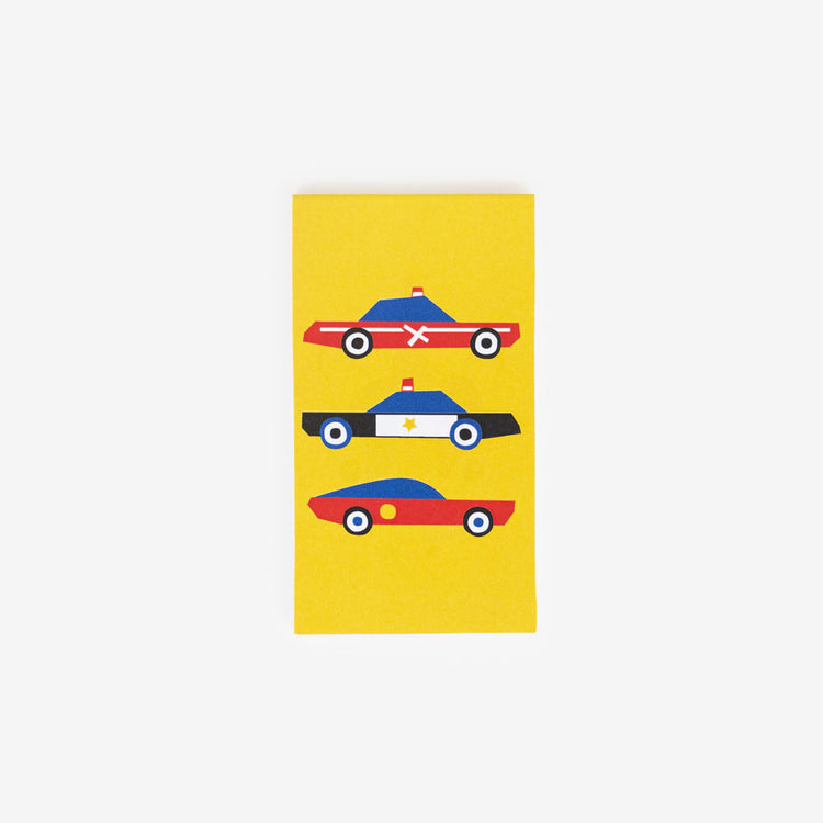 Cadeau pochette surprise anniversaire enfant voiture : un mini carnet voitures