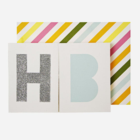 Carte accordéon happy birthday pour un anniversaire enfants ou adulte