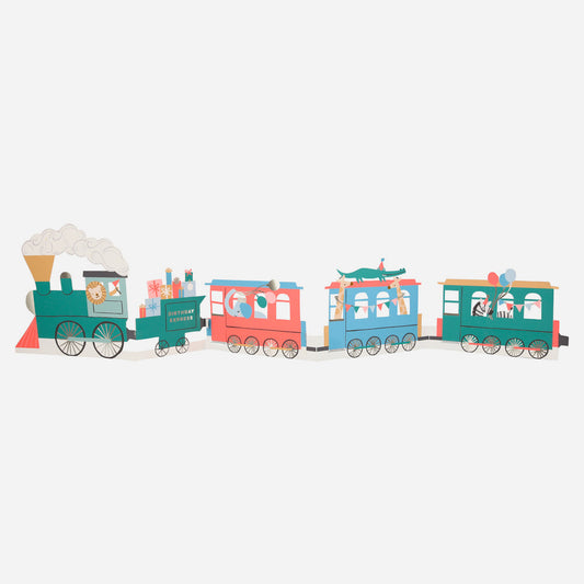 Déco anniversaire train : centre de table train pour table d'anniversaire