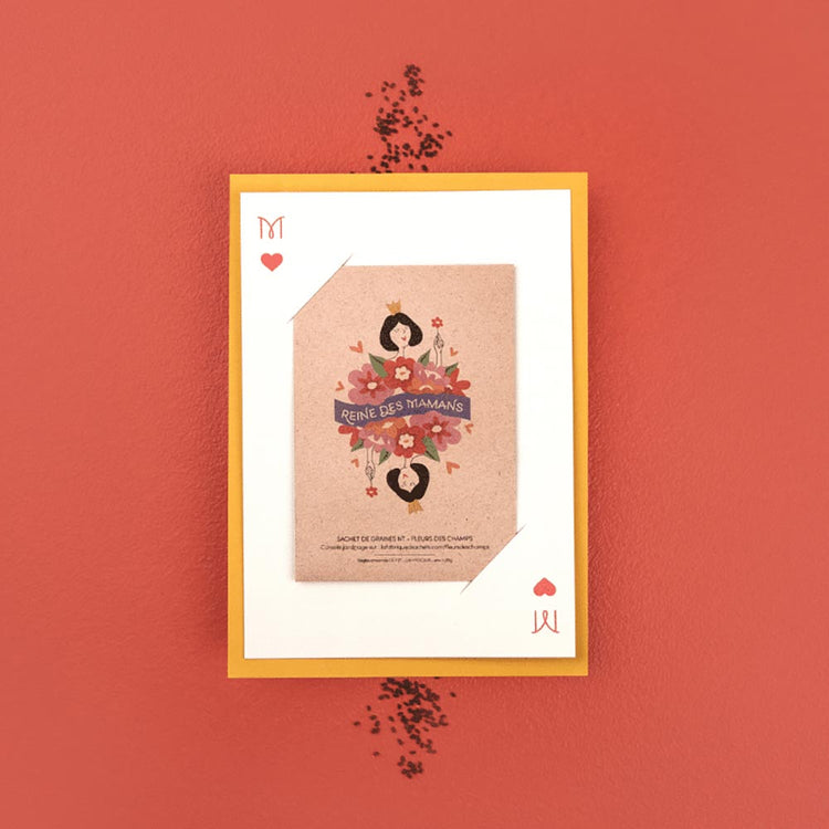 Idee cadeau fete des meres original : carte de graines à planter