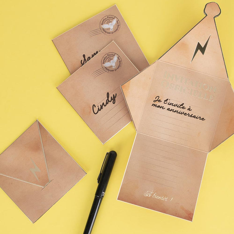 Invitations anniversaire harry potter à remplir