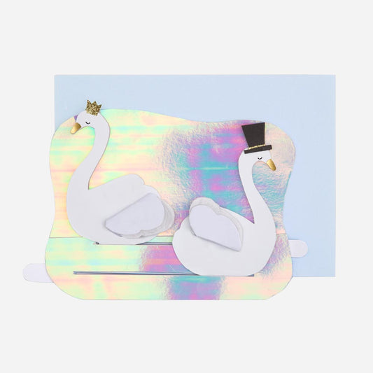 Table de mariage : centre de table iridescent et alvéolé mariage