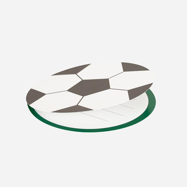 Anniversaire foot : les cartons d'invitation ballon de foot my little day