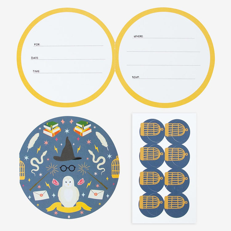 Idee anniversaire Harry Potter : invitation anniversaire sorcier