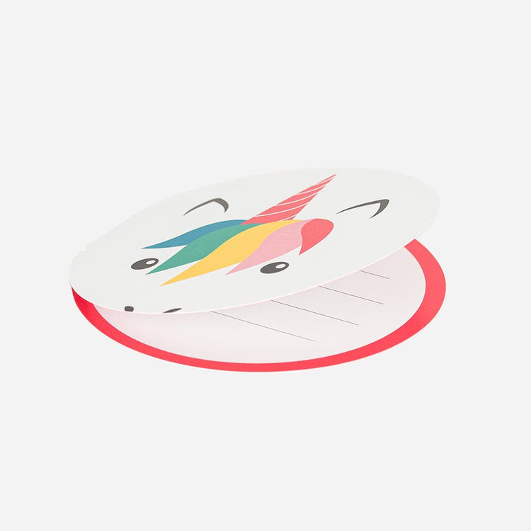 Anniversaire licorne : cartes d'invitation licorne anniversaire licorne