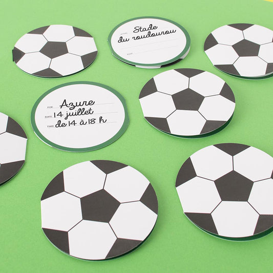 Invitation anniversaire ballon de foot par my luittle day