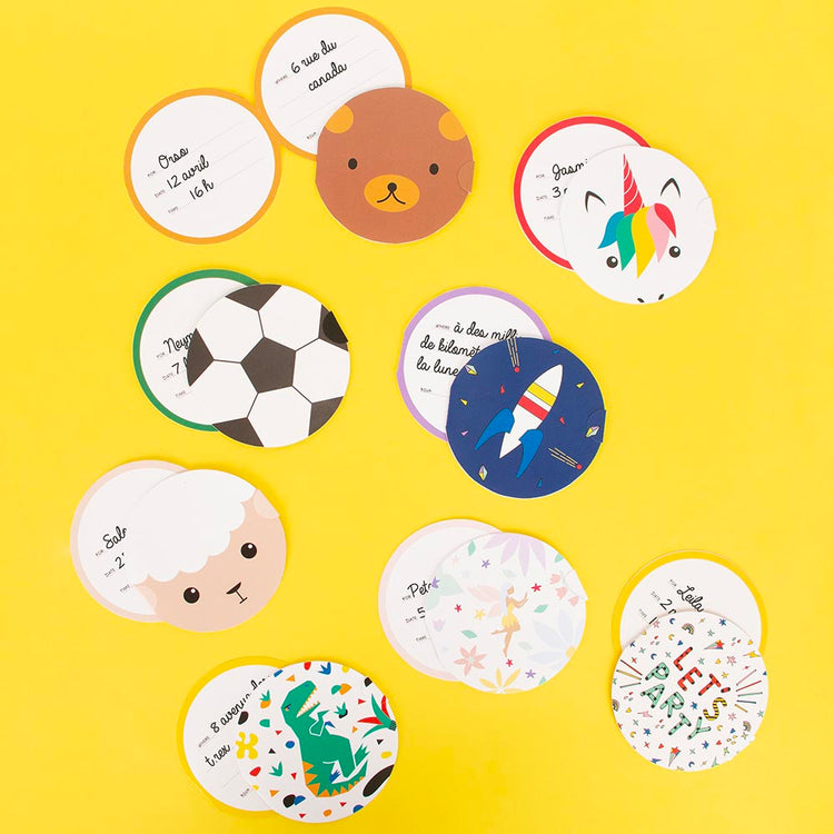 Des cartons invitations anniversaire pour tous les thèmes chez my little day