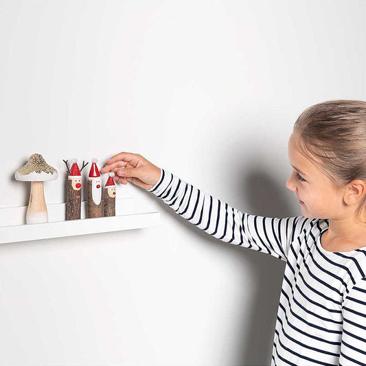 Décoration thème de noël avec champignon en bois pailleté My Little Day