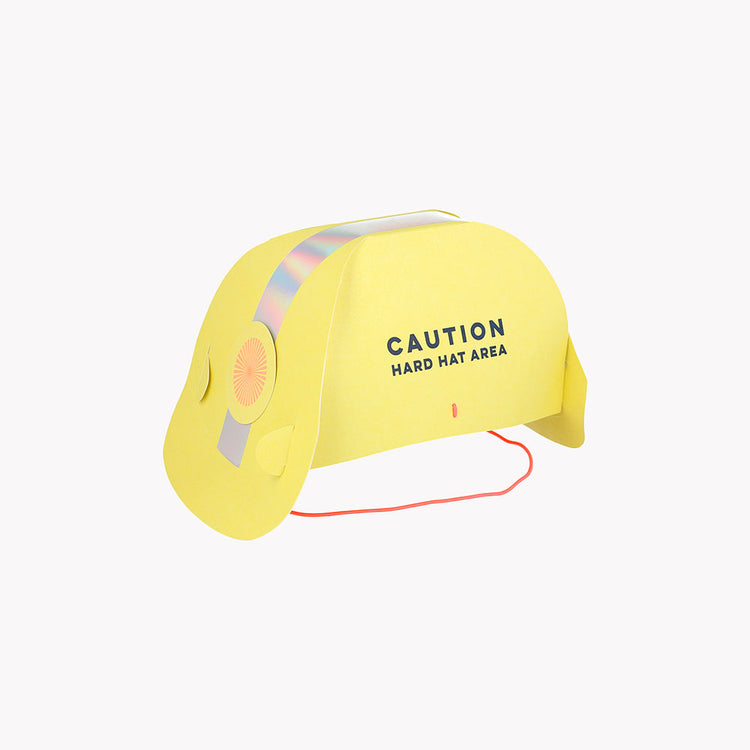 8 chapeaux fête de travaux pour accessoire déguisement anniversaire garçon