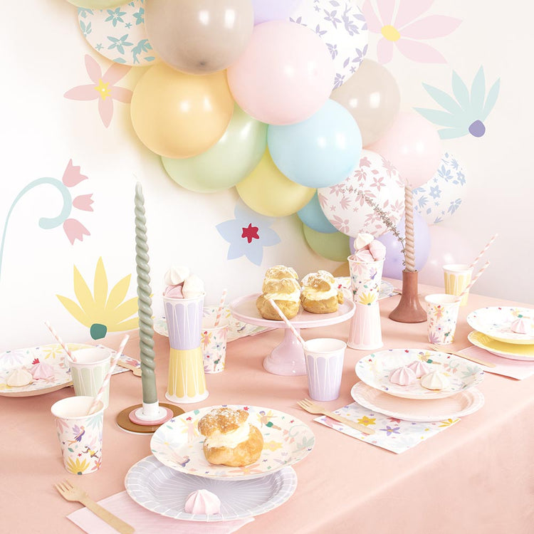 Decoration anniversaire fille fée pastel par My Little Day