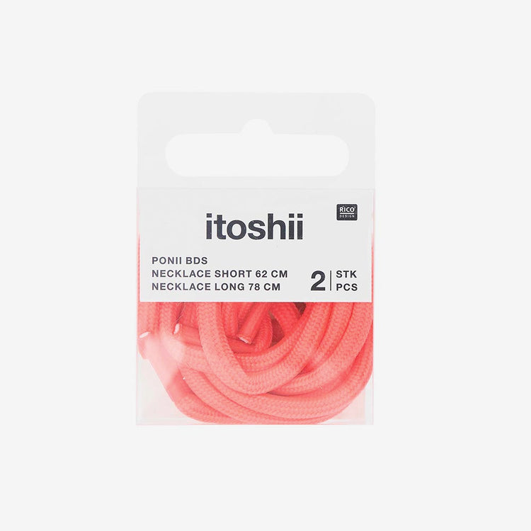 2 colliers rose fluo à glisser dans une pinata lors d'un anniversaire