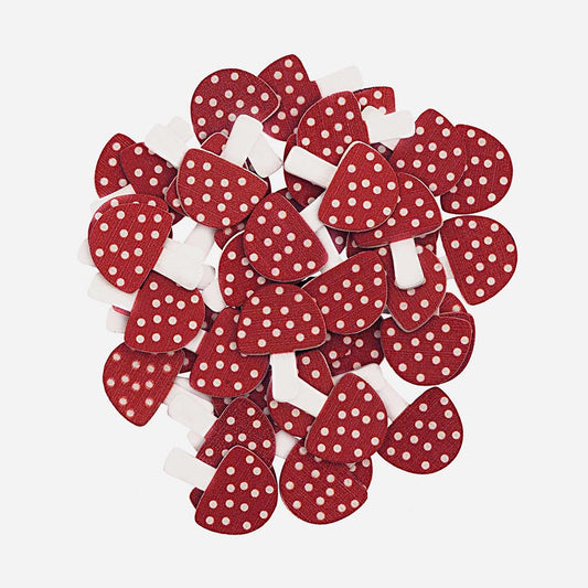 Mini pinces champignons rouges : deco anniversaire animaux de la foret