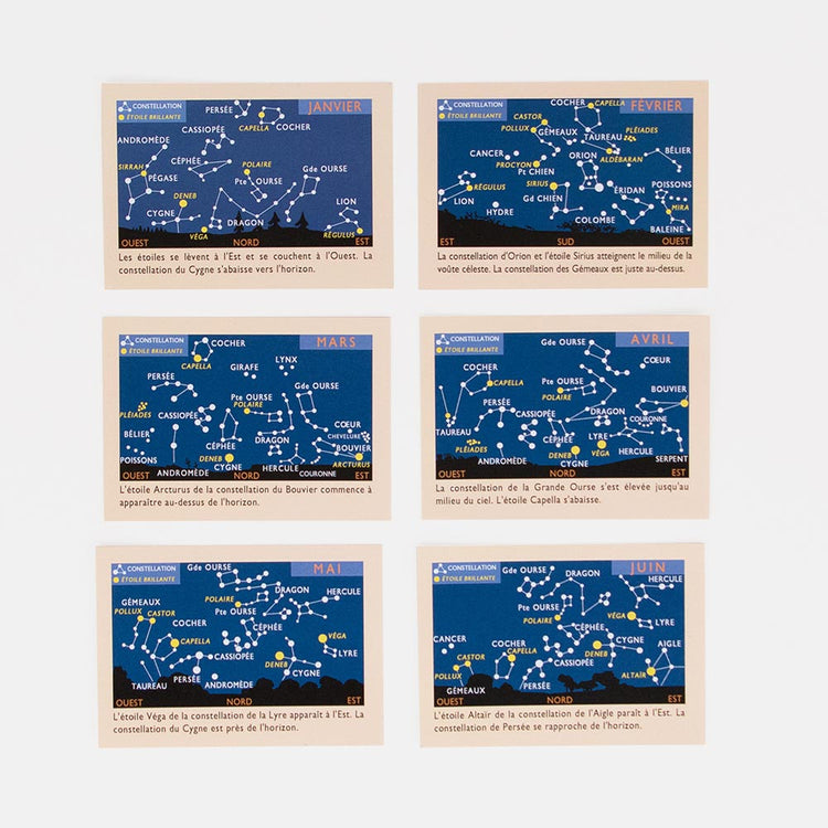 Apprends à reconnaitre les étoiles dans le ciel grâce à ces cartes éducatives!