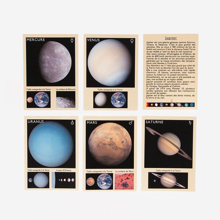 Thème cosmos : petit cadeau anniversaire cartes éducatives My little Day