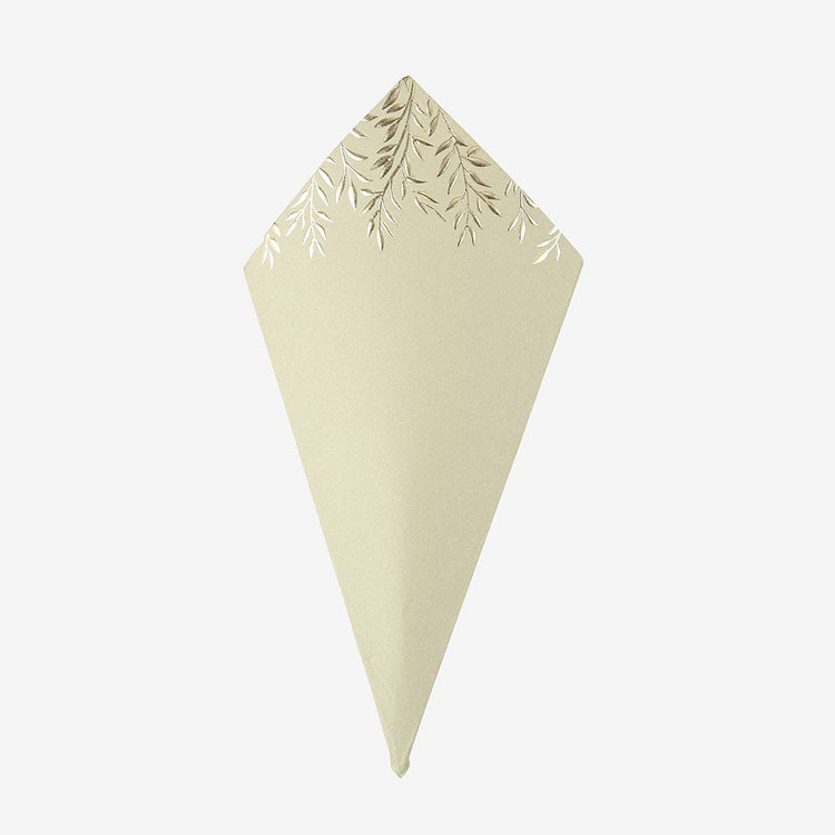 10 cornets brindille sauge pour décoration florale mariage botanique