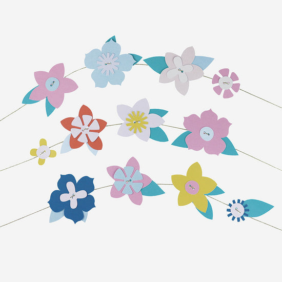 Kit loisirs créatifs : 6 couronnes de fleurs à confectionner pour décoration 