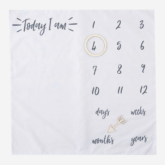 Couverture en tissu pour photobooth bébé pour invitation de baby shower