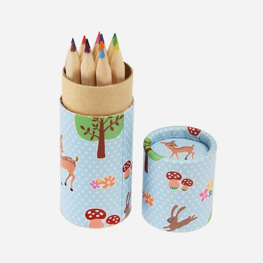 Crayons de couleurs animaux marins pour loisirs créatifs enfant
