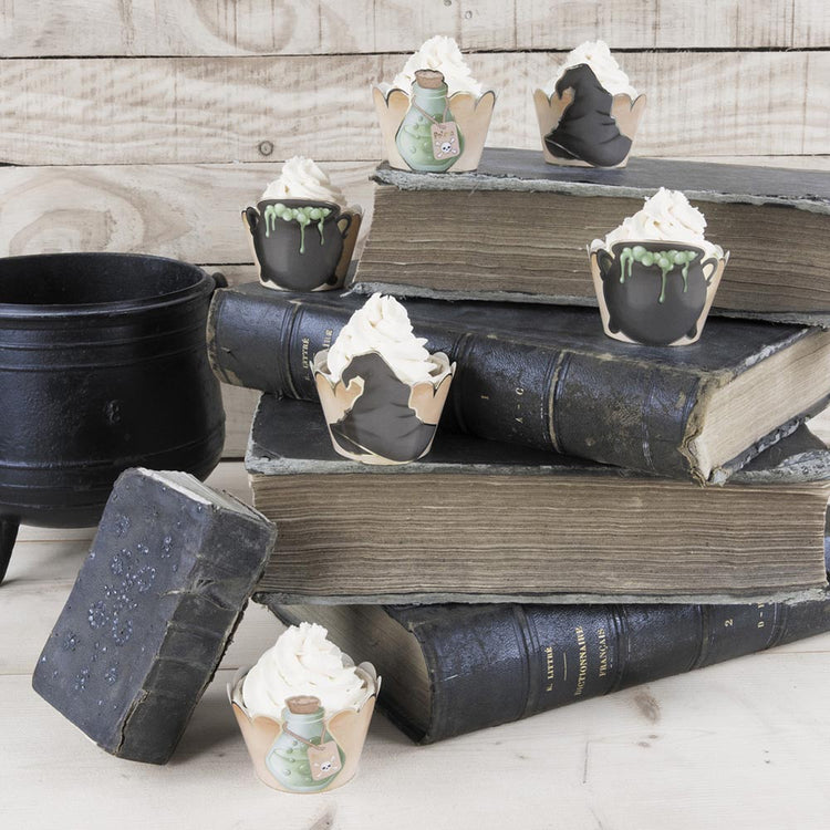Caissettes à cupcakes sorcier pour decoration anniversaire Harry Potter