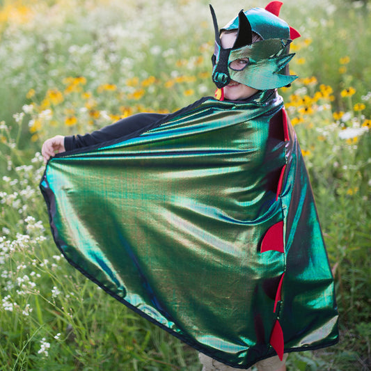 Anniversaire ou fête thème chevalier: déguisement réversible dragon