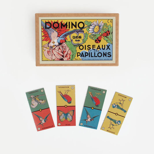 Domino des Oiseaux et des Papillons pour cadeau anniversaire enfant