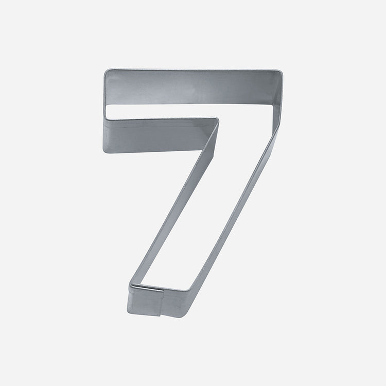 Emporte pièce pour décoration de gateau anniversaire forme chiffre 7