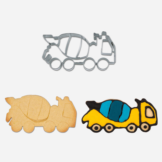 Emporte piece decoration gateau anniversaire garcon betonneuse