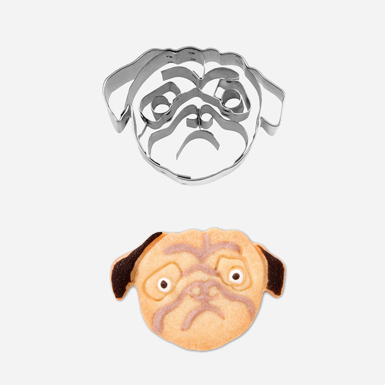 Emporte pièce pour décoration de gateau d'anniversaire tete carlin