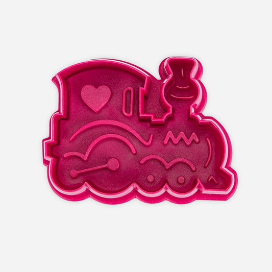 Forme d'emporte-pièce rigolote de locomotive pour anniversaire enfant