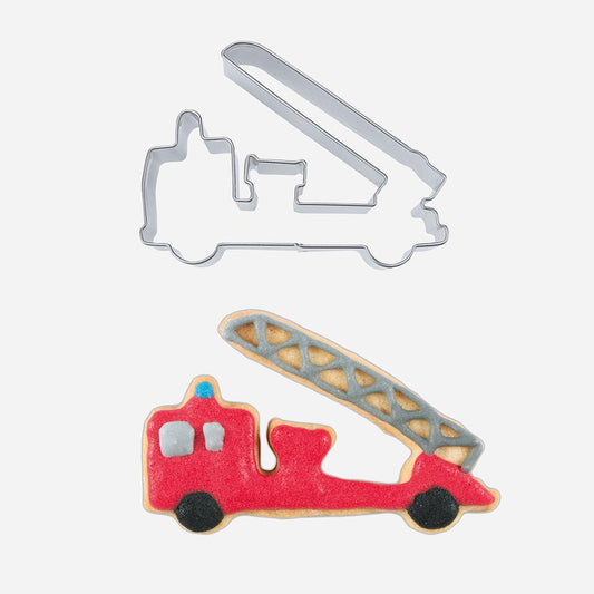 Emporte piece camion de pompier pour deco gateau anniversaire enfant