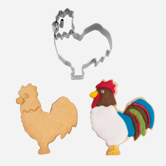 Deco gateau anniversaire animaux de la ferme : emporte piece poule