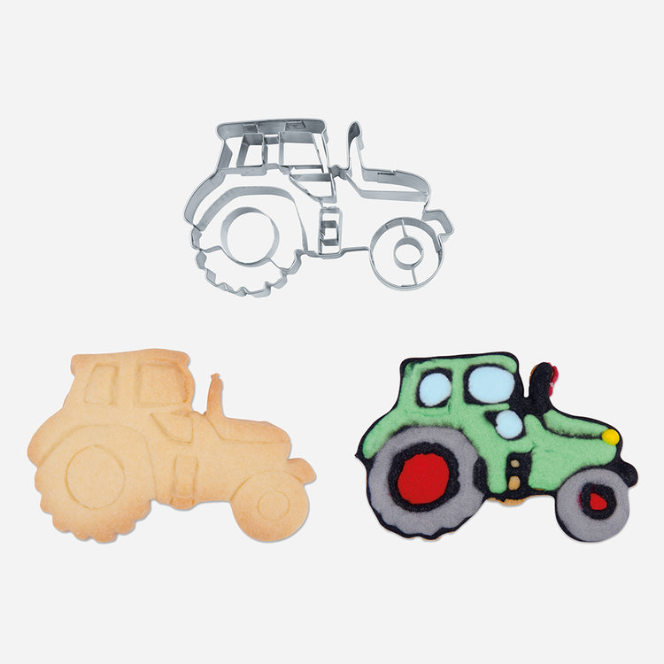 Emporte piece decoration de gateau anniversaire garcon tracteur