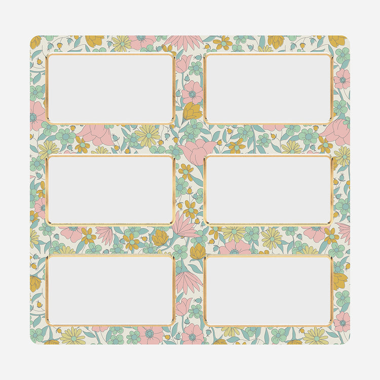 10 étiquettes autocollantes liberty pour cadeaux personnalisé