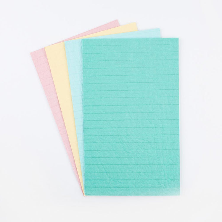 Loisirs créatifs : 4 feuilles de papier nid d'abeilles pastel pour DIY