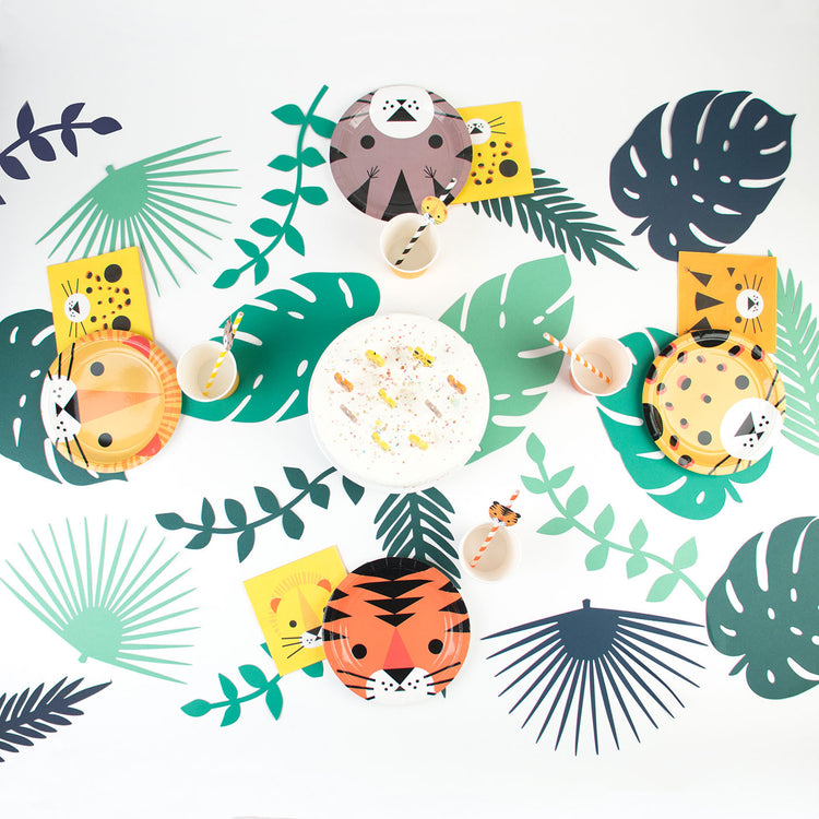 La table d'anniversaire enfant safari tropical par My Little Day