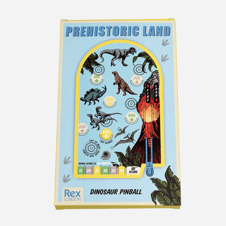 Idée cadeau anniversaire dino : jeu du flipper theme dino pour enfant