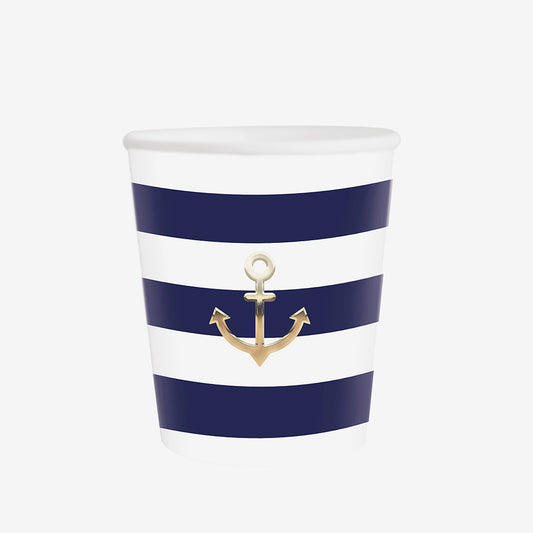 Inspiration déco pour une table d'anniversaire marin ou mariage marin