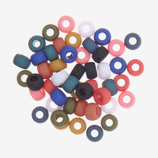 400 grosses perles pastel foncé pour des ateliers loisirs créatifs