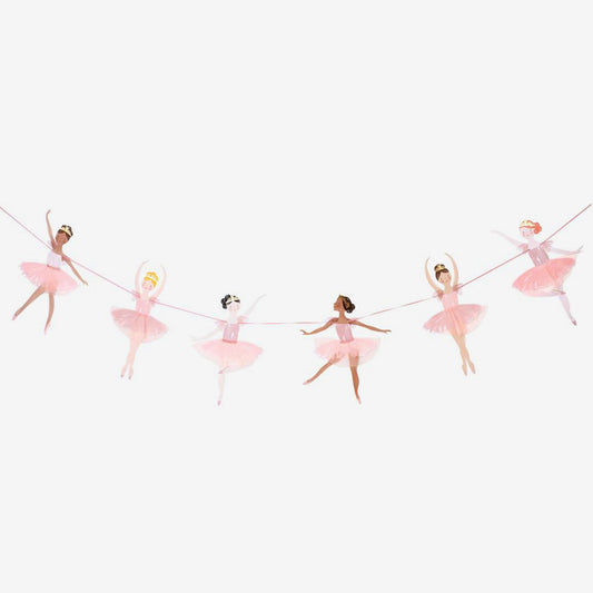 Guirlande ballerine parfaite pour un anniversaire fille theme ballerine