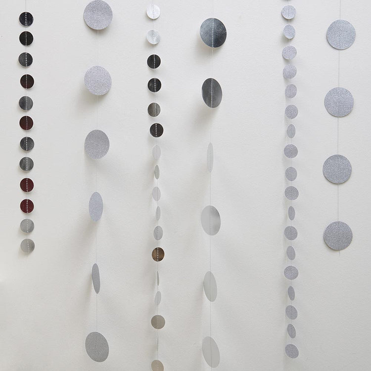 Guirlandes ronds dorés à suspendre ou accrocher pour décoration de fêtes