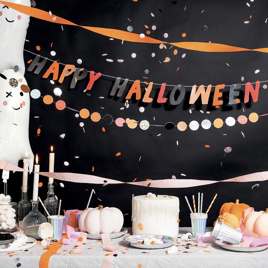 Decoration halloween enfant avec guirlande happy halloween
